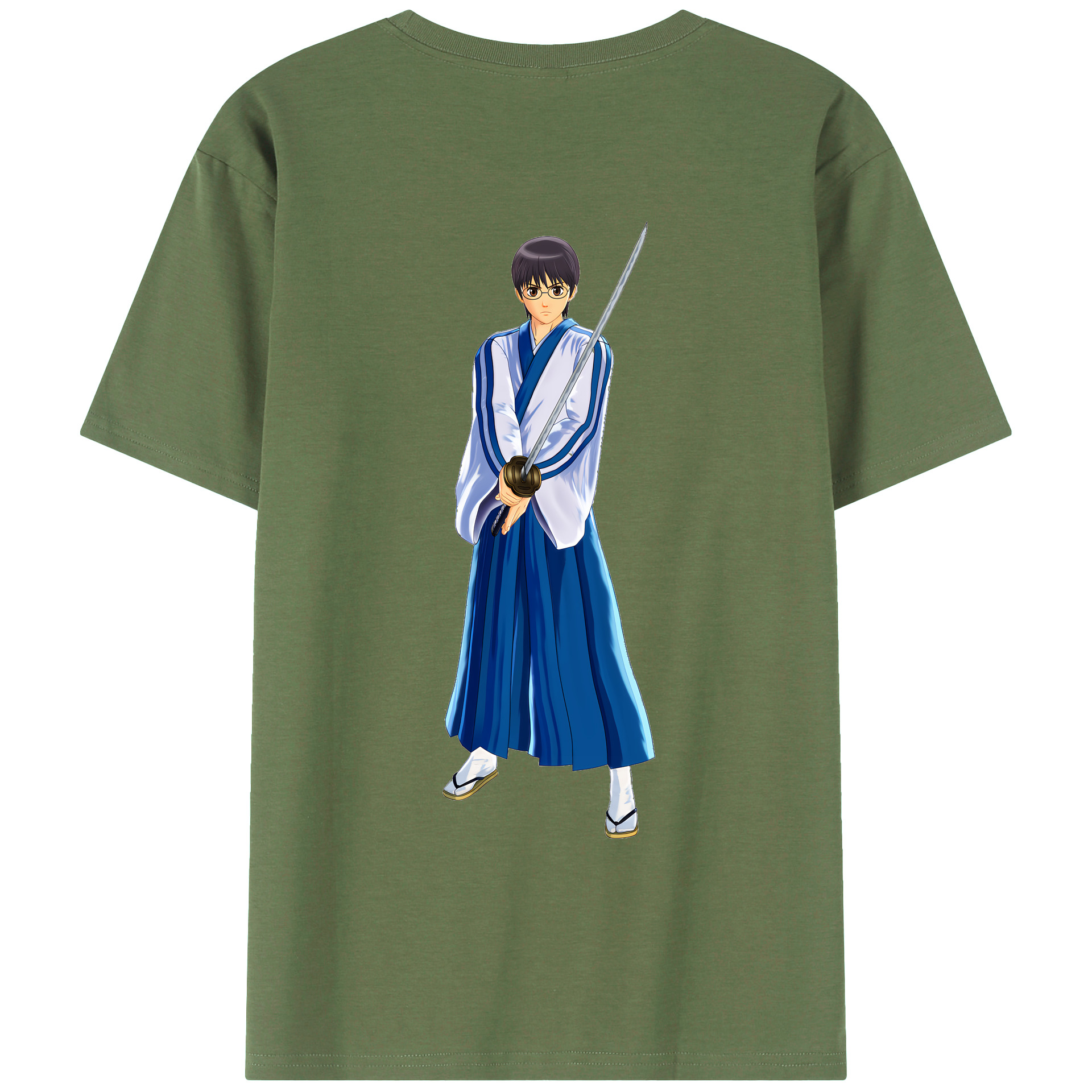 （画像用） ぎんたま 坂田銀時（さかたぎんとき） 神楽 志村新八（しむら しんぱち） GINTAMA Sakata Gintoki Kagura Shimura Shinpachi 綿100％ メンズ半袖Tシャツ（バックプリント） 通気性